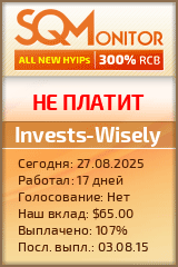 Кнопка Статуса для Инвест-Проекта Invests-Wisely