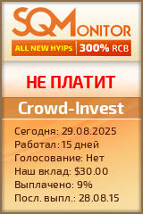 Кнопка Статуса для Инвест-Проекта Crowd-Invest