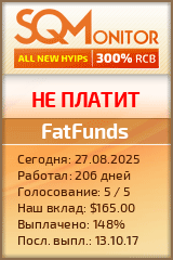 Кнопка Статуса для Инвест-Проекта FatFunds