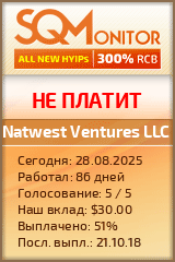 Кнопка Статуса для Инвест-Проекта Natwest Ventures LLC
