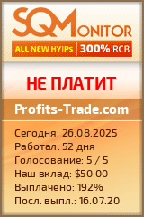 Кнопка Статуса для Инвест-Проекта Profits-Trade.com