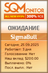 Кнопка Статуса для Инвест-Проекта SigmaBull