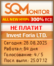 Кнопка Статуса для Инвест-Проекта Invest Foria LTD.
