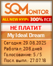 Кнопка Статуса для Инвест-Проекта My Ideal Dream