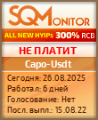 Кнопка Статуса для Инвест-Проекта Capo-Usdt