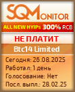 Кнопка Статуса для Инвест-Проекта Btc14 Limited